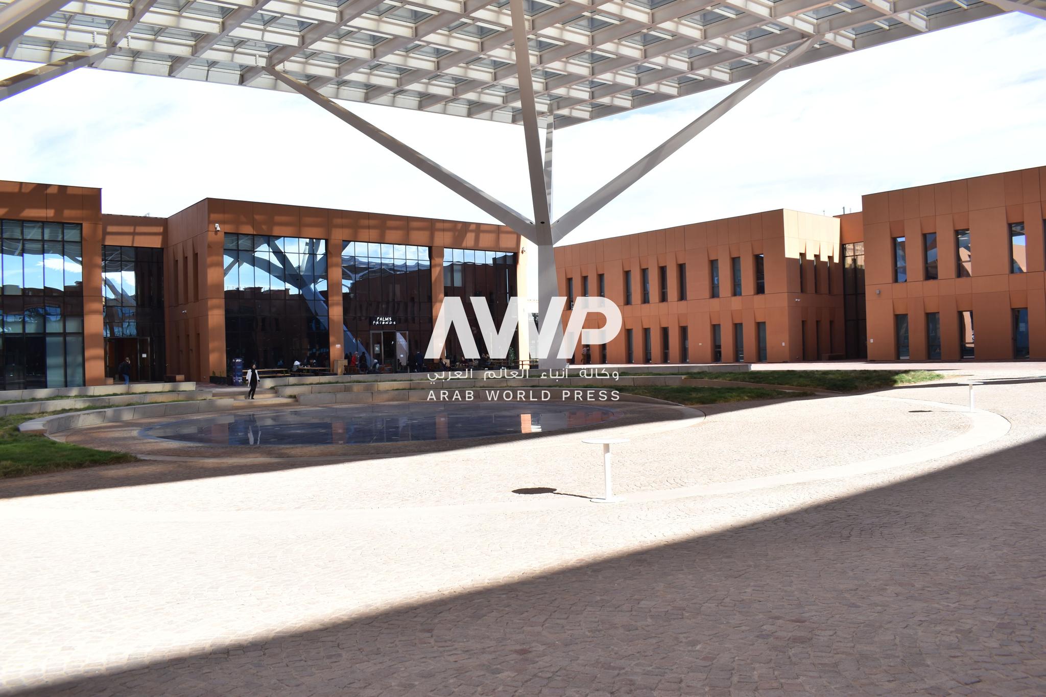 مدخل منطقة ستارت غيت التابعة لجامعة محمد السادس متعددة التخصصات التقنية والذي يمتد على مساحة 3 آلاف متر مربع في جنوب مدينة مراكش