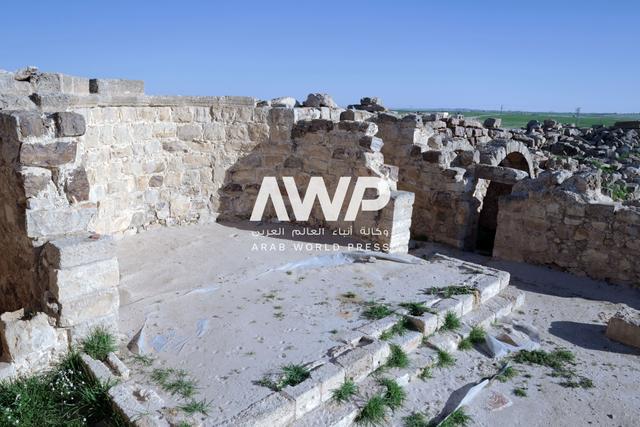  أطلال عدد من الكنائس والمستوطنات القديمة في قرية أم الرصاص في مأدبا بالأردن، حيث أدرج الموقع الأثري عام 2004 ضمن قائمة اليونسكو للتراث العالمي (28 فبراير شباط 2024) 